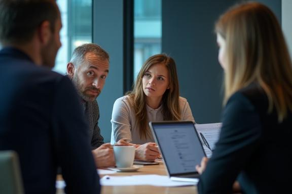 Gruppo di consulenti Sile Sviluppo in riunione strategica.
